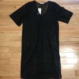 Zara black mesh dress
